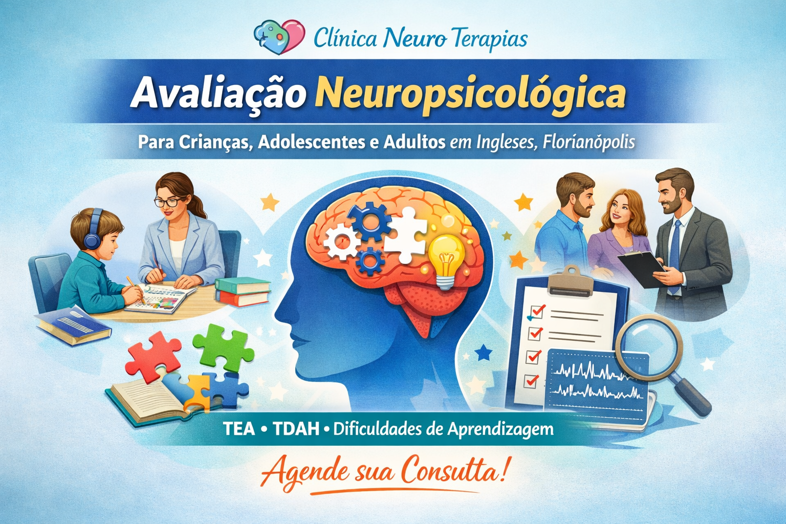 Avaliação Neuropsicológica em Ingleses, Florianópolis: Adultos e Crianças